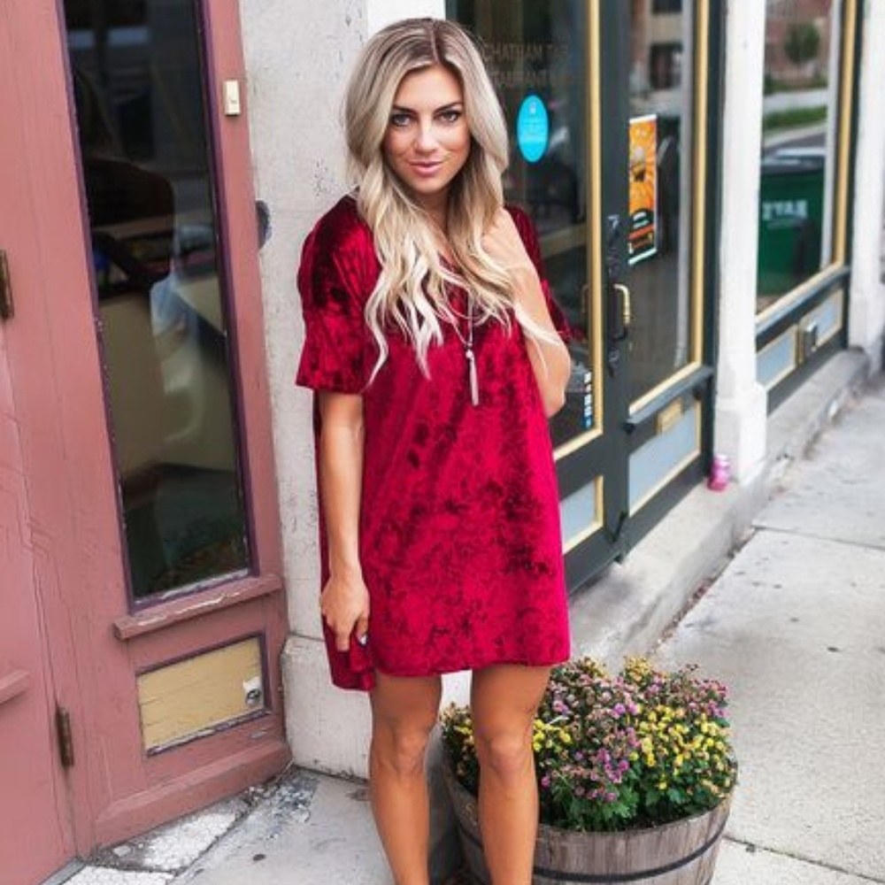 Red Velvet Dress